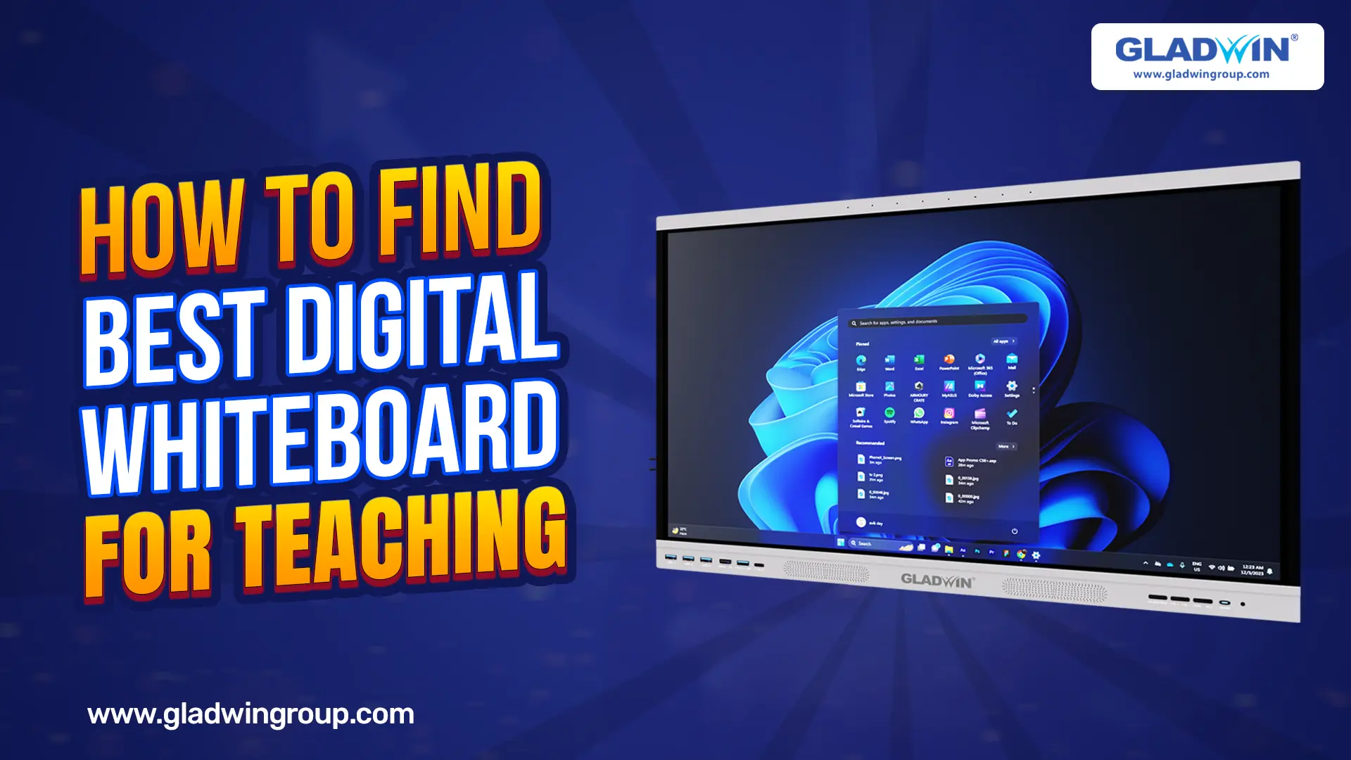 best digital whiteboard for teaching offered by Gladwin Group